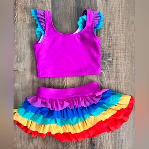 Hanna Andersson Girls Swimsuit (Size4)